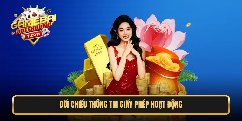 Đối chiếu thông tin giấy phép hoạt động